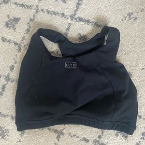 Black Fleo Jourdaine Sports Bra
